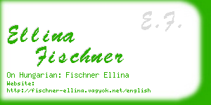 ellina fischner business card
